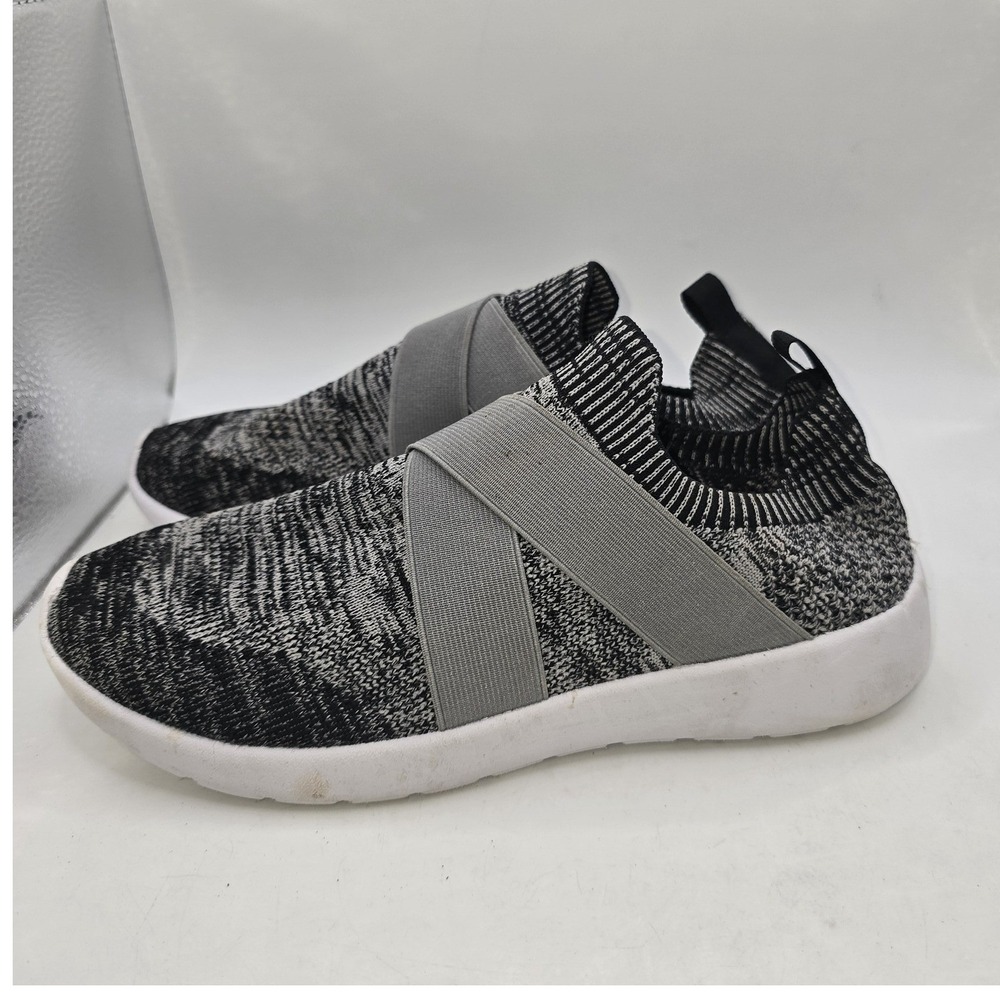 West‎ Loop SZ 7 Slip-On Knit Athletic Shoes Black Gray White
